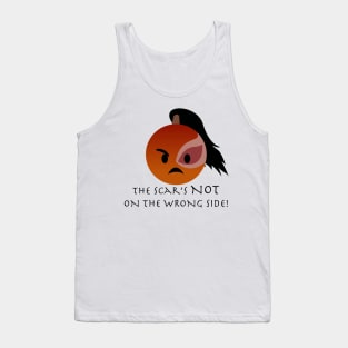 Angry Zuko emoji 2 "The scar's NOT on the wrong side!" Tank Top